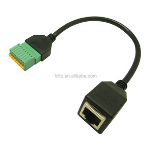<strong>RJ45</strong> Female Plug to AV 8 Pin Screw Terminal Adapter Block Converter - Product Image 1