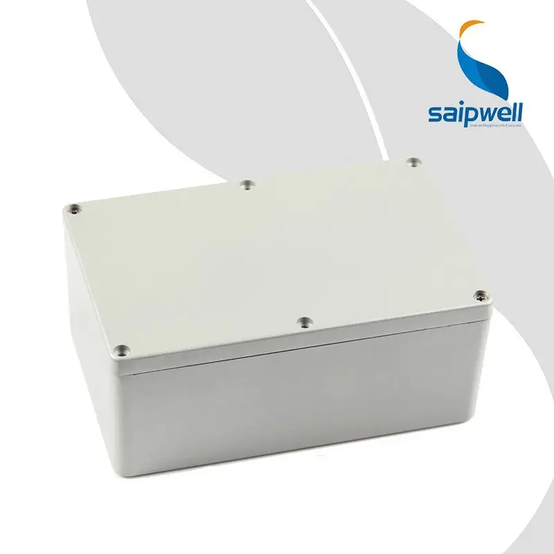 SP-FA3 Saip/Saipwell CE الصين المورد IP66 مشروع الضميمة الكهربائية للماء الألومنيوم النتوء الضميمة/مربع