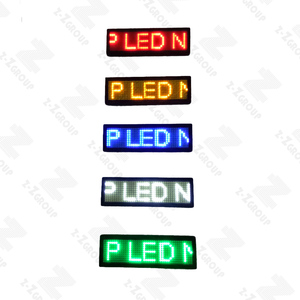 Electronic Scrolling Rechargeable <strong>LED</strong> Mini <strong>Programming</strong> Name Badge/Tags Multi-colors Wearable Pin Magnet Nameplate/ Time Plate - Product Image 2