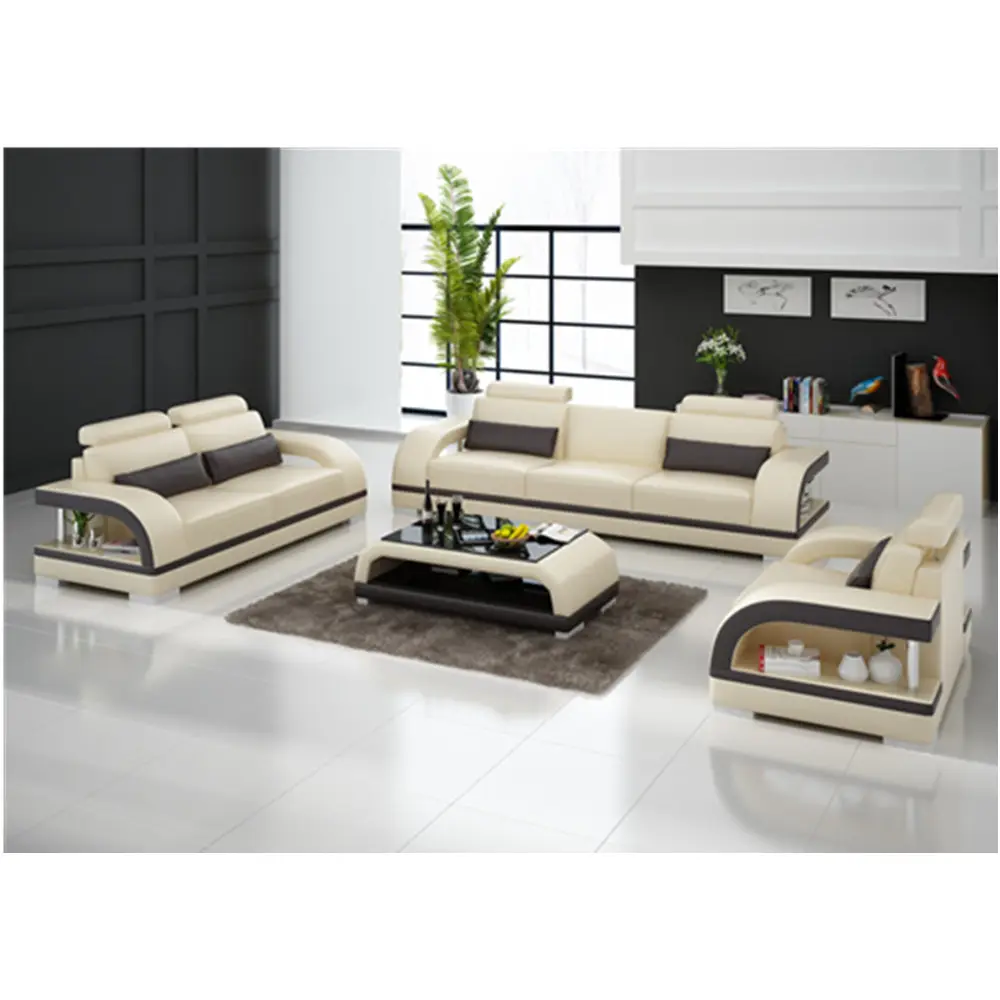 Prezzo di fabbrica in pelle moderno divano del soggiorno