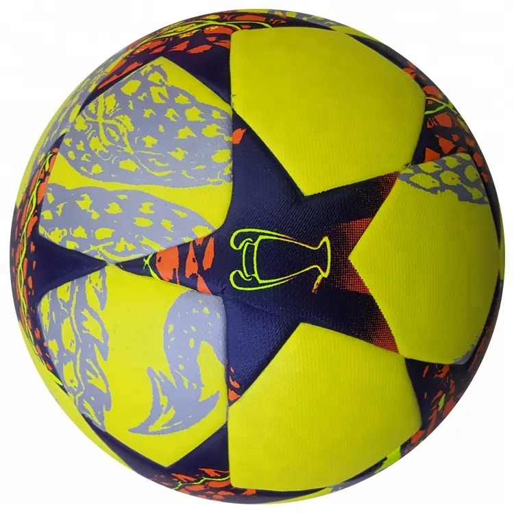 Balón de fútbol de cuero PU de alta calidad, tamaño 5