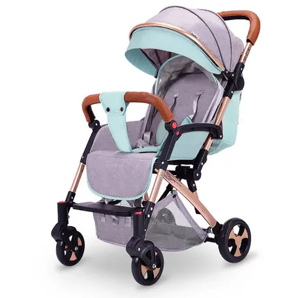 Cochecito de bebé y madre fácil de doblar, dosel de lino, silla de paseo con protección solar, marca 360, coche de bebé de fábrica, venta al por mayor