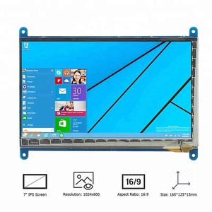 7 Inch 1024x600 <strong>LCD</strong> Capacitive Touch Screen Interface Touch Screen <strong>Raspberry</strong> <strong>Pi</strong> 3 <strong>LCD</strong> Display - Product Image 1