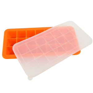 21 lưới cấp thực phẩm Silicone Ice Cube khuôn khay thân thiện với môi bpa-miễn phí Nắp thiết kế khác thường thanh sử dụng kem làm mẫu miễn phí - Product Image 3
