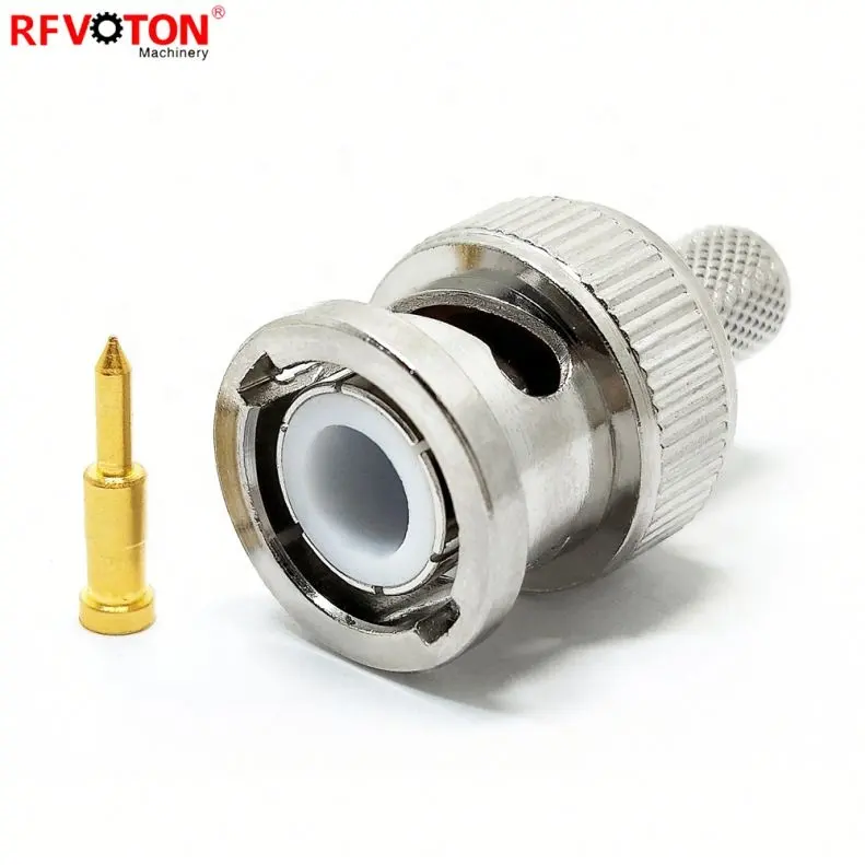 Conector coaxial de câmera cctv, conector macho fêmea para fêmea rg 59 bnc de bronze rg6 rg59 f