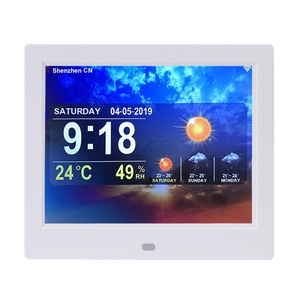 Automatically Acquires the Temperature for Next Three Days 8 Inch Time Day Clock Machine Weather <strong>Forecast</strong> - Product Image 1