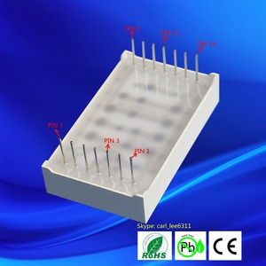 Programmier bare Anzeige des Aufzugs 5x7 LED-Punkt matrix 7x5 LED-Anzeige - Product Image 3