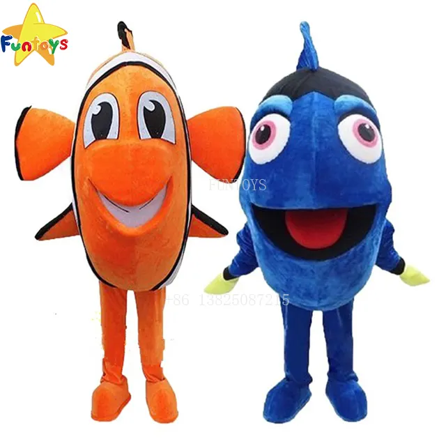 Funtoys CE Dory Nemo Poisson Mascotte Costume Cosplay Mascotte De Personnage De Dessin Animé De Noël Costume De Fête Pour Adultes