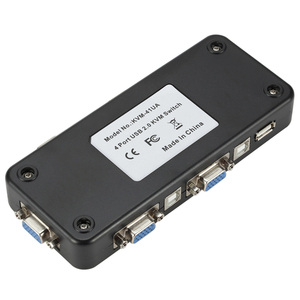 4 puertos USB 2,0 KVM VGA/SVGA Switch Box Adapter conecta la impresora Intelli Keyboard Mouse 4 computadoras 1 accesorio de audio y video - Product Image 6
