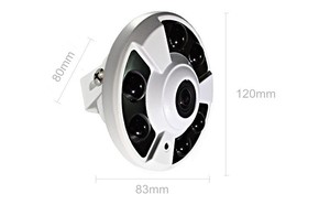 Lente de ojo de pez panorámica de 1,7mm Ángulo de visión de 360 grados AHD 2MP Cámara CCTV Cámaras analógicas de seguridad - Product Image 5