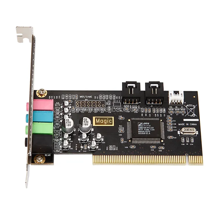 뜨거운 판매 PCI 4 채널 pci 사운드 카드 드라이버/pci 4ch 사운드 카드 CMI8738 칩셋
