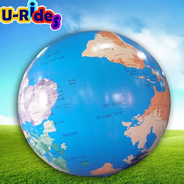 Custom inflatable earth globe beach ball large inflatable globes model full color printing inflatable earth globe
