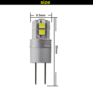 Hiçbir hata beyaz 12v Hp24w G4 araba Led ampul Citroen C5 Peugeot 3008 Drl gündüz çalışan gün ışığı aksesuarları - Product Image 2