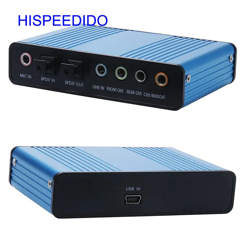 Tarjeta de sonido de Audio óptica USB 7,1 canales 5,1 tarjeta de sonido de Audio externa