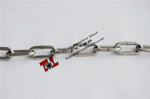 AISI 316 paslanmaz çelik kore standart kısa Link kaynaklı zincir dia 6mm 8mm - Product Image 5