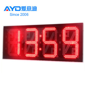 12-Zoll-7-Segment-LED-Anzeige für den Außenbereich, große Elektronik-LED-Uhr-Timer-Bildschirm-Anzeigetafel-LED-Panel