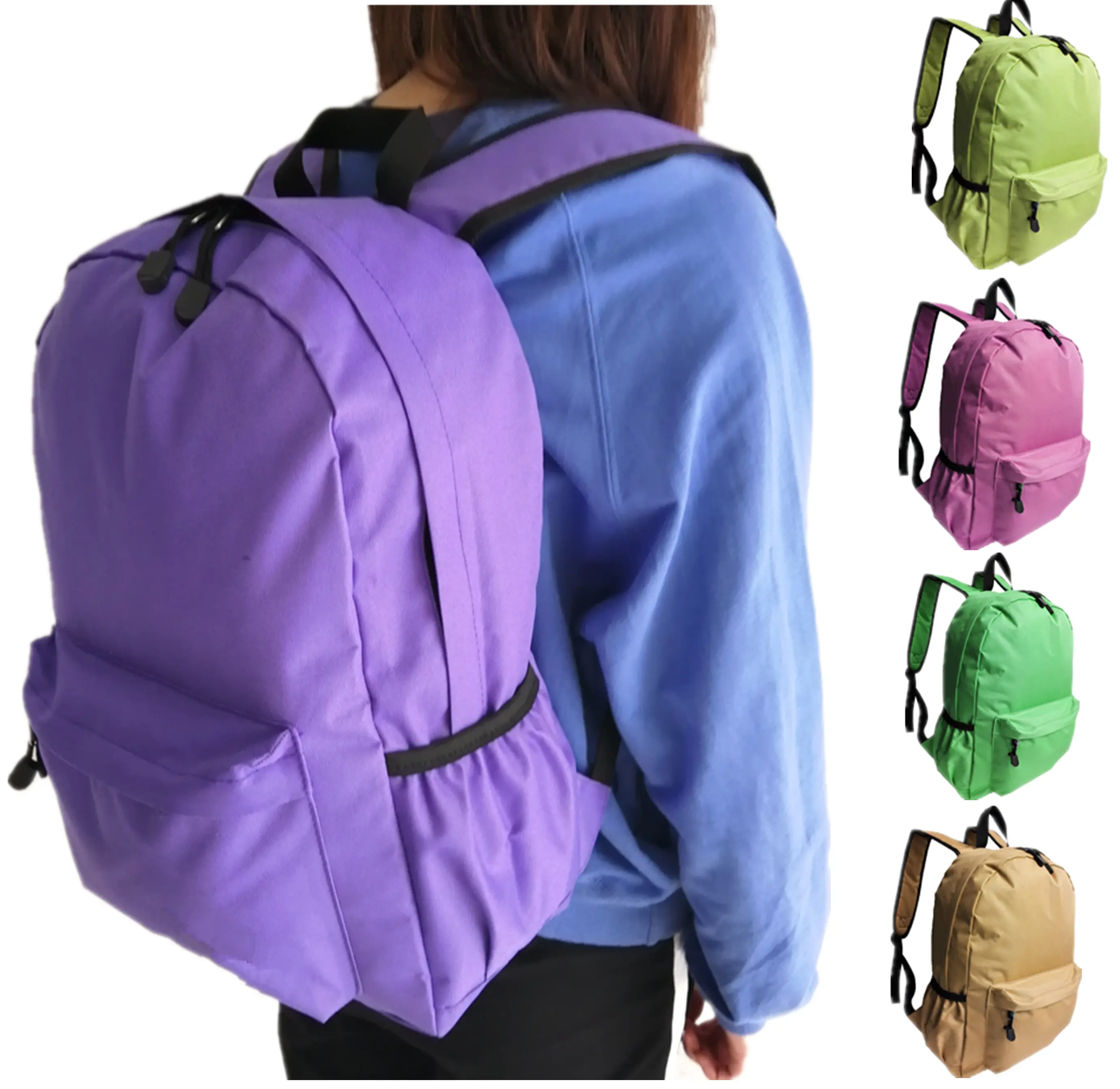 Klassische Zip-Lock Benutzerdefinierte 600D Polyester Mädchen Jungen Astro Kind Schultasche