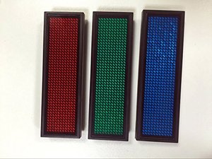 Placa electrónica personalizada LED para camareros, tarjeta de negocios recargable por USB, pantalla de programación de señal Digital, color rojo y azul - Product Image 6