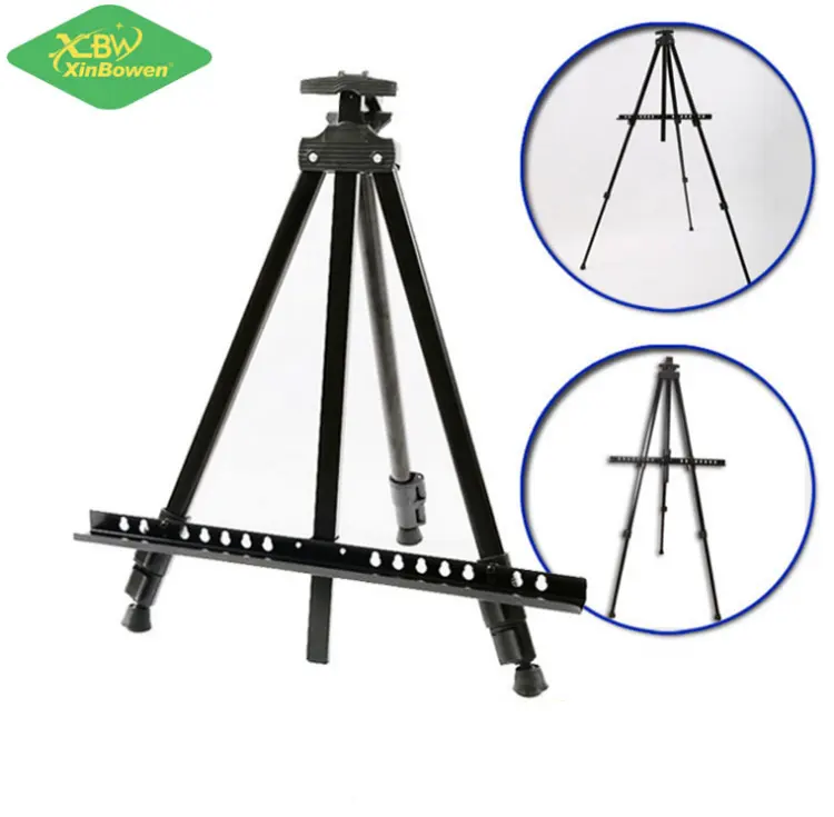 XBW Black Sketch Drawing Frame Display Easel 52-160センチメートルAdjustable Metal Painting Easel