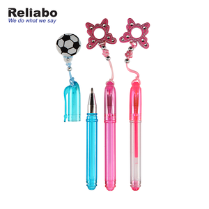 Reliabo בית ספר תלמיד מכתבים פלסטיק חומר 0.5Mm כפול כדור ציפורן נשלף ג 'ל עט