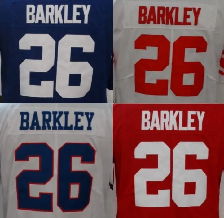 Saquon Barkley En İyi Kalite Dikişli amerikan futbolu formaları