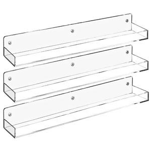 Bán Sỉ Bộ 3 Kệ Nổi Sơn Móng Tay Gắn Tường Bằng Acrylic Trong Suốt Giá Sắp Xếp Trưng Bày Tinh Dầu - Product Image 3