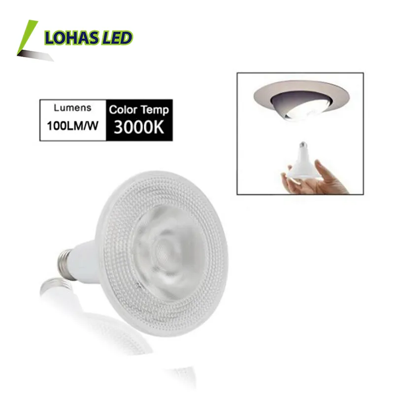 לוהאס LED Par20 Par30 Par38 LED Par אור 9W 15W 20W נורות זרקור בעוצמה גבוהה צבעוני LED Par אור