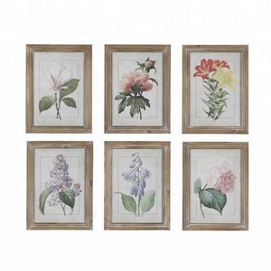 Luckywind Mộc Mạc Trang Trại Bộ 6 Phong Cách Cổ Điển Đóng Khung Hoa Nghệ Thuật - Product Image 2