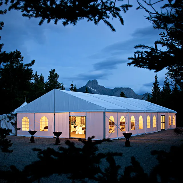 Tenda pameran dagang pernikahan besar, tenda pesta dengan kapasitas untuk 100 orang