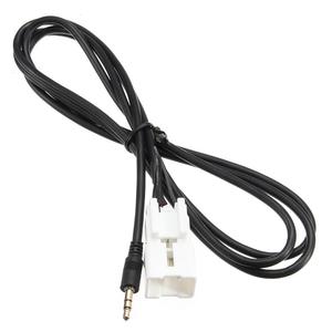 Cabo adaptador de áudio auxiliar, 5 pinos de <span class=keywords><strong>interface</strong></span> automática do carro 3.5mm mp3 para ford aux cabo de entrada mp3