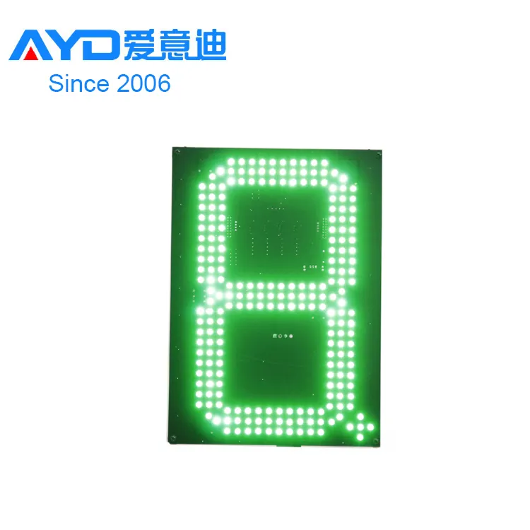 Gas Station LED Price Sign 7 Segment LED Display LED Digit Board Factory Manufactures