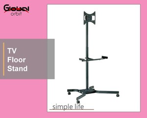 Kệ Có Thể Điều Chỉnh Được, Kệ Trưng Bày Truyền Hình Xoay Được Với Giá Đỡ TV <span class=keywords><strong>LCD</strong></span> LED Xe Đẩy - Product Image 2