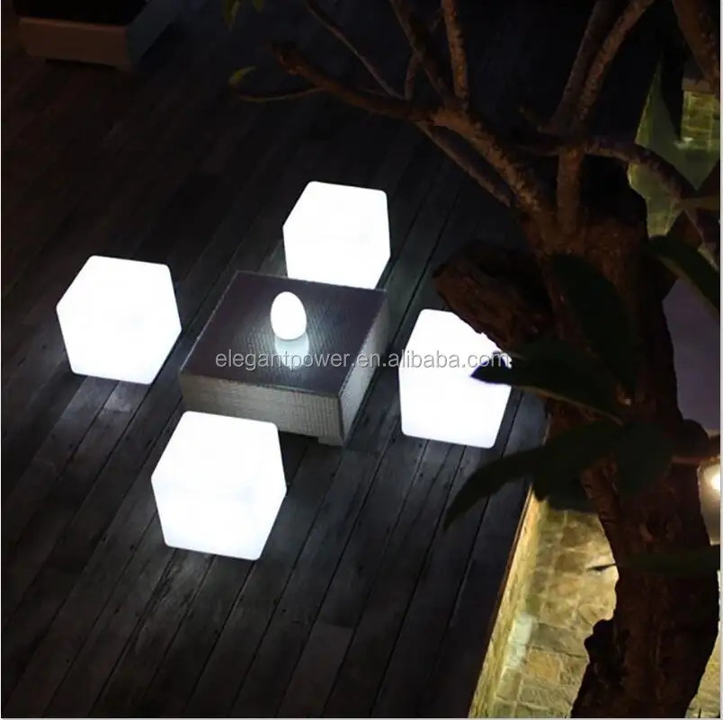 Elegante de IP 68 intermitente 16 colores de Led de Color cambiante cubo LED/Led sillas de cubo/cubo Led