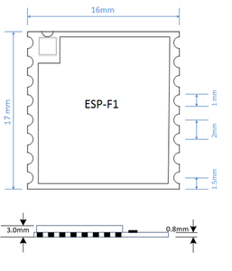Neues Produkt ESP-F1 ESP8266 Serial Wifi Modul kompatibel mit ESP-07S - Product Image 5