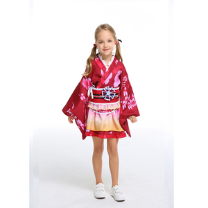 嘉年华派对化装儿童女孩艺妓日本和服儿童服装