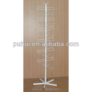 Cửa Hàng Thép Lịch Thi Đấu Hàng Hóa Triển Lãm Sắt Dây Rod Arm Tầng Đứng Xoay Tùy Chỉnh Kim Loại Treo Mugs Hiển Thị Rack - Product Image 6