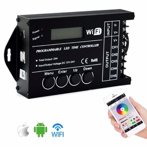 Controllore programmabile Tempo LED Controller WIFI TC421 DC12V/24 V 5 Channel Totale in Uscita 20A Anodo Comune per RGBW RGB Dual Color L40 - Product Image 3
