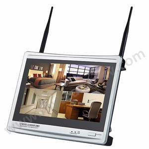 12.5 Screen 4CH P2P Wireless <strong>IP</strong> <strong>Camera</strong> NVR Kit All in One Cctv Pack Monitor Wifi <strong>Camera</strong> Nvr System <strong>4</strong> Ch Security Monitoring Kit