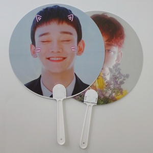 定制塑料纪念品个性化手扇 - Product Image 1