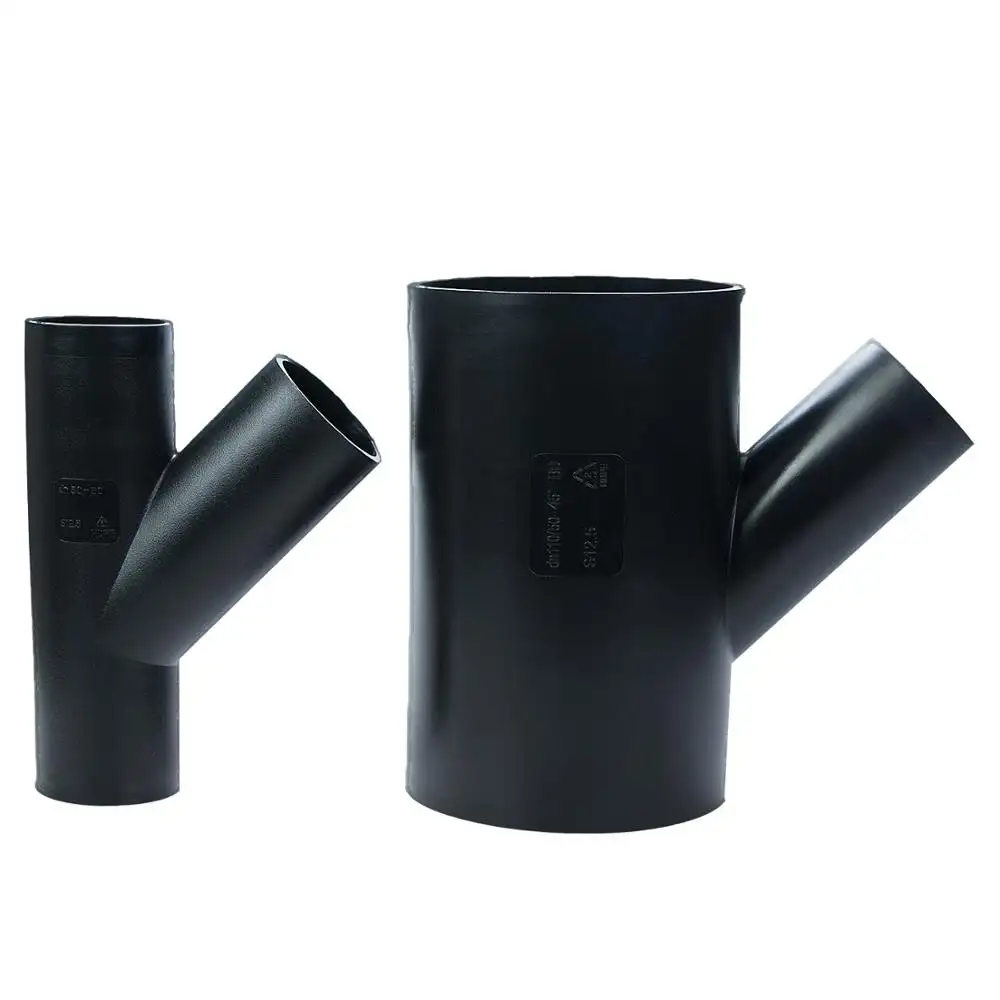 cast iron 45 degree y tee hdpe syphon drainage Professional manufacturer 45 degree pipe fitting lateral tee