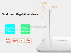 Wireless <strong>Wi</strong>-<strong>Fi</strong> Router Ac 1200Mbps High Speed Dual Band <strong>5GHZ</strong> / 2.4GHZ Long Range Smart Wifi Box with 4 External Antennas 802.11AC - Product Image 3