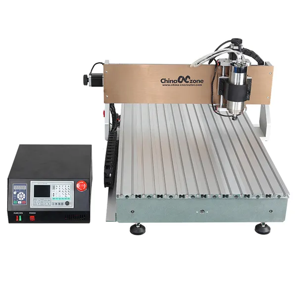 6090 3 eksenli küçük boyutlu torna 4 eksen döner kullanılan değirmen Metal gravür makineleri freze makinesi masaüstü Cnc Router