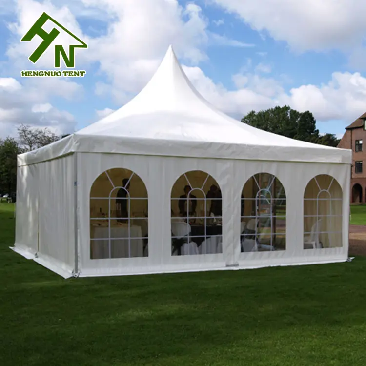 Barraca de eventos gazebo à prova d'água, pequeno, para áreas externas, pagode 6/6m com lados