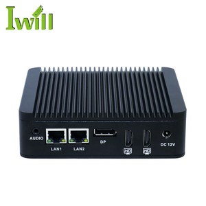 24時間年中無休の操作用の小型コンパクトボックスミニPC IntelN3700ファンレスベアボーンシステムnano mini computer linux with 2 * HD 6 * USB RS232 - Product Image 3