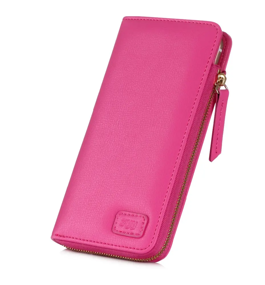 Nouveau Etui Universel Pour Femme Portefeuille Fermeture Éclair Conception PU En Cuir Étui Pour Téléphone Portable Pour Iphone6 4.7 pouces