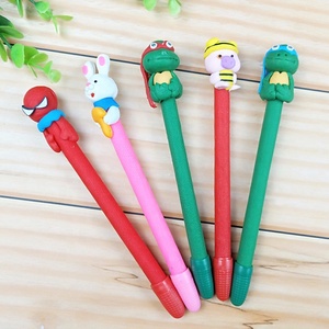 时尚可爱卡通球字符可爱圆珠笔聚合物粘土圆珠笔 - Product Image 4
