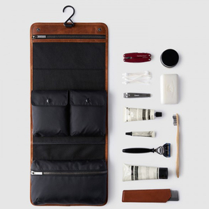 Không Thấm Nước Da Chính Hãng Dopp Kit Da Thật Rửa Túi Du Lịch Rửa Túi Với Móc - Product Image 1