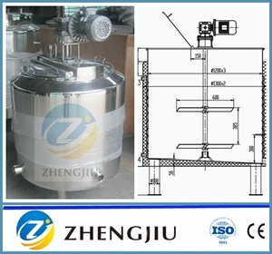 100-10000l <strong>Food</strong> <strong>Grade</strong> Stainless Steel <strong>Mixing</strong> <strong>tank</strong> with Agitator