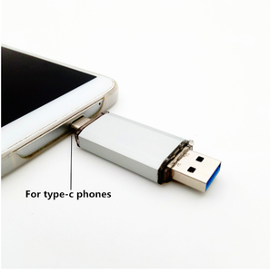 智能 OTG Type C USB 闪存驱动器 3.0 Pendrive 16/32/64 GB 迷你平板智能手机类型-C 3.1 笔记忆棒拇指双插头 - Product Image 4