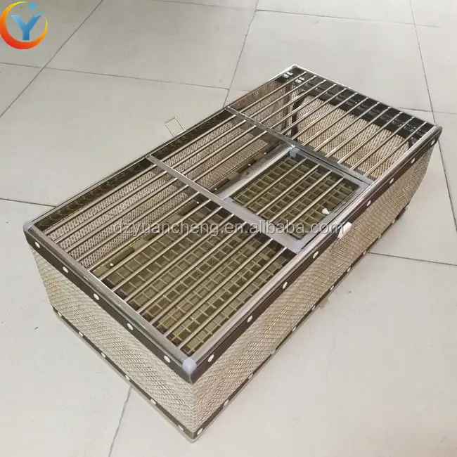 Paslanmaz çelik hayvan kafesleri tavuk kaz köpek güvercin taşınması için kafes